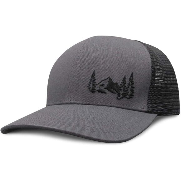 Mountain Gray Mesh Grace Folly Trucker Hat for Men or Women- Many Cool Designs - Picture 1 of 7